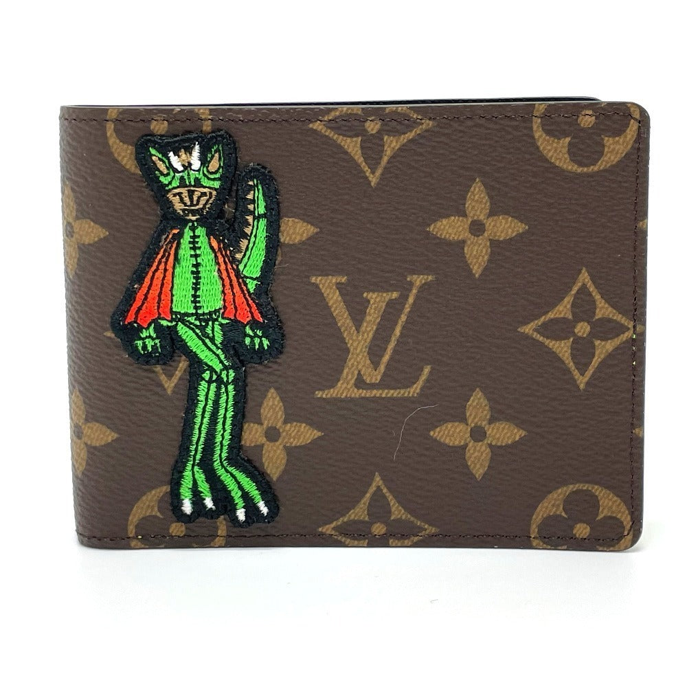 LOUIS VUITTON Folded wallet Monogram canvas Brown Animal Monogram Portefeuille Slender NM