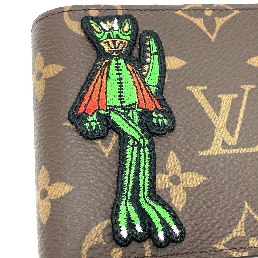 LOUIS VUITTON Folded wallet Monogram canvas Brown Animal Monogram Portefeuille Slender NM