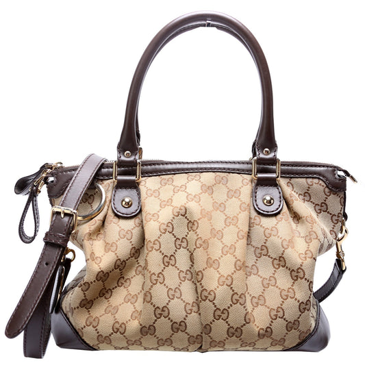 Gucci Canvas Sukey Satchel 247902