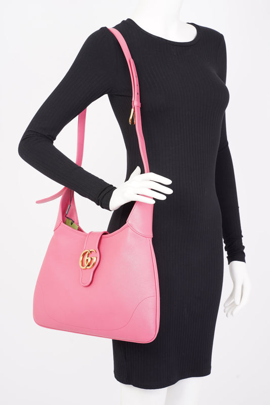 Gucci Aphrodite Pink Leather Medium