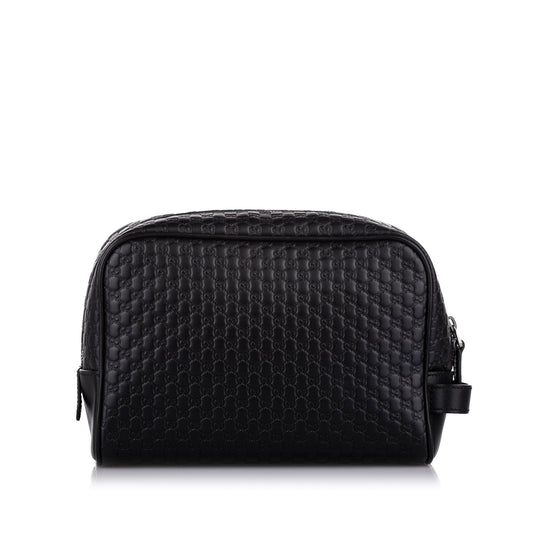 Gucci Black Microguccissima Clutch