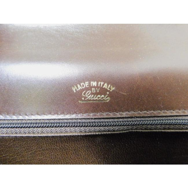 Gucci Clutch Guccissima Suede Leather Two Way Style Clutch Micro G Print In Browns Suede