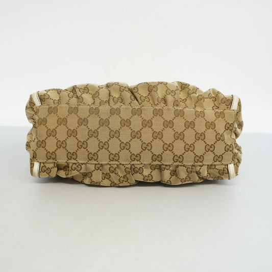GUCCI  GG Canvas Handbag 190525 Women's Handbag Beige,White