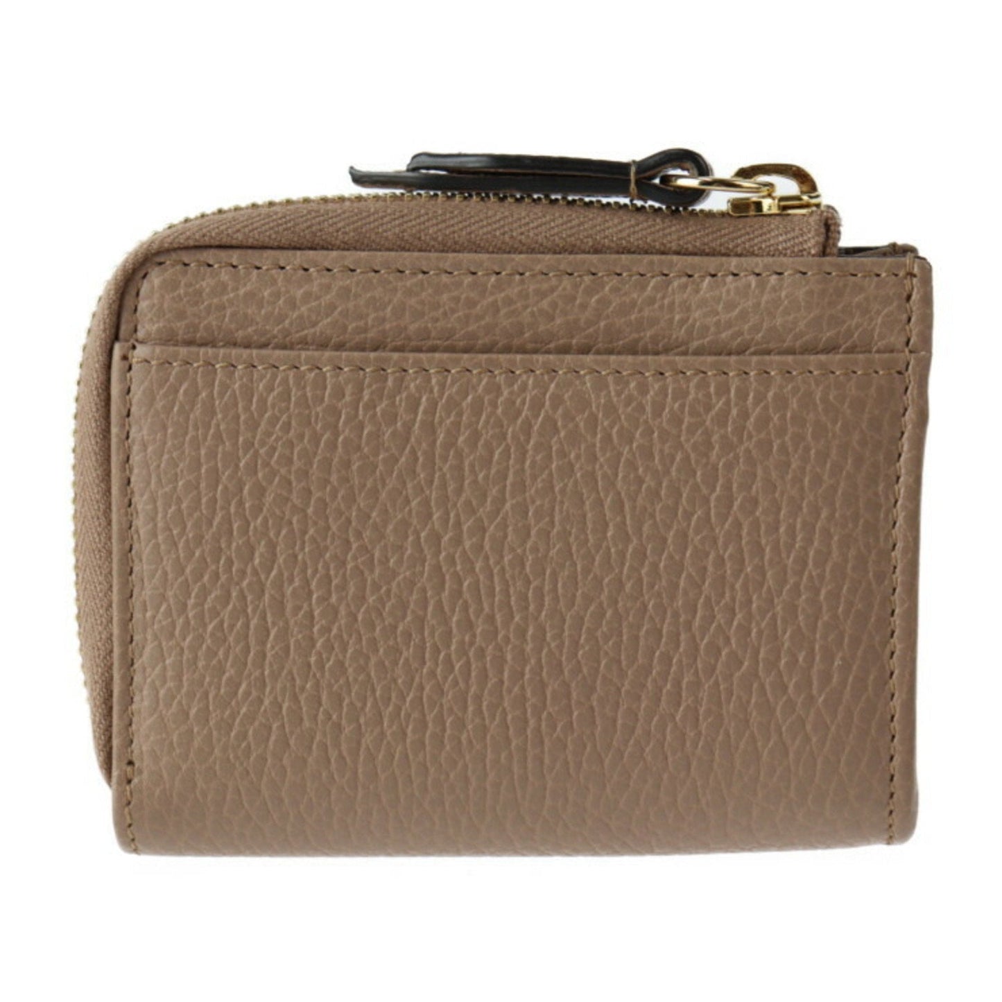 GUCCI GG Marmont Coin Case 644406 Leather Beige Gold Metal Fittings Purse L-shaped Zipper Japan Limited