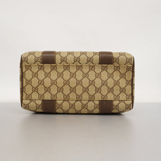 GUCCI  Handbag 000 40 0207 Women's Leather Handbag Beige,Brown
