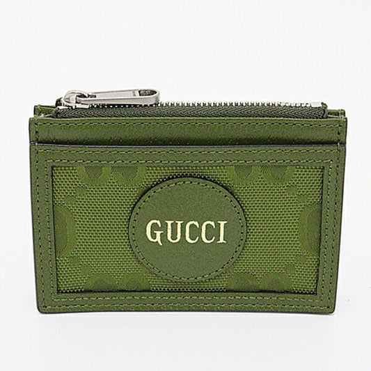 Gucci Card Case 635583 Forest Green GG Nylon