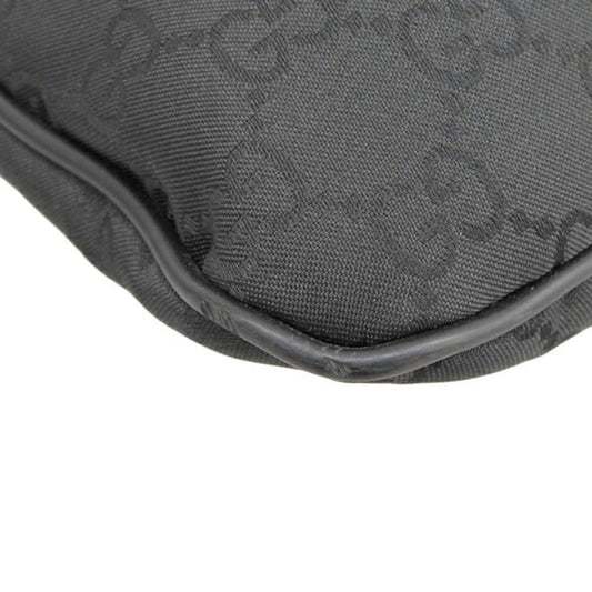 GUCCI GG Nylon Shoulder Bag 190628 Black Ladies