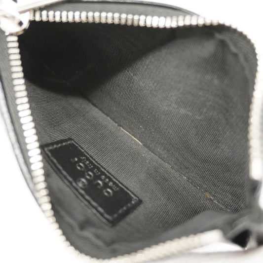 Gucci  Interlocking G 697717 Silver Hardware Women's GG Supreme coin Case