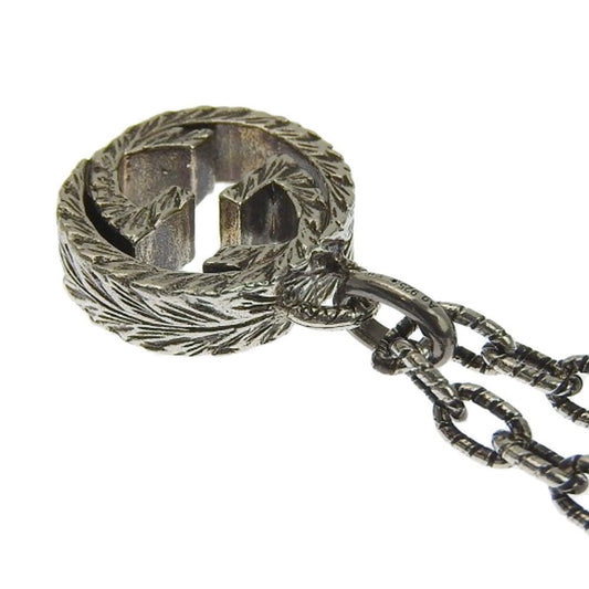 GUCCI Interlocking G Necklace SV925 Silver 925 455307