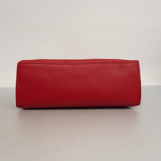 Gucci  Bamboo 2way Bag 392013 Women's Leather Handbag,Shoulder Bag Red Color