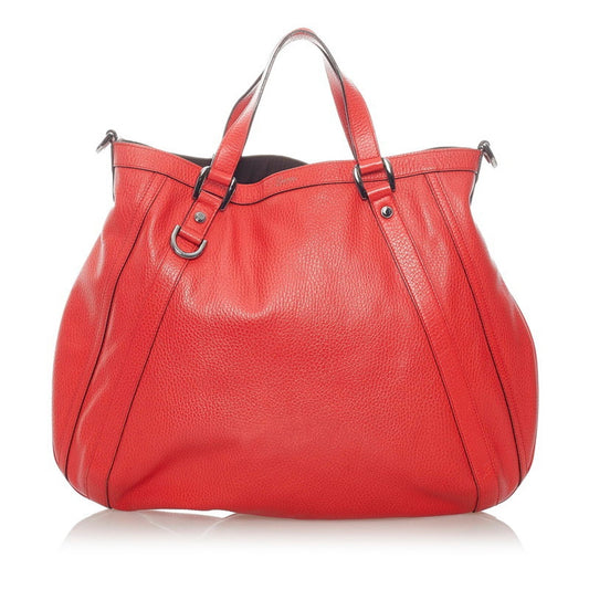 Gucci Abbey HandBag Shoulder Bag 268641 Red Leather Ladies Gucci