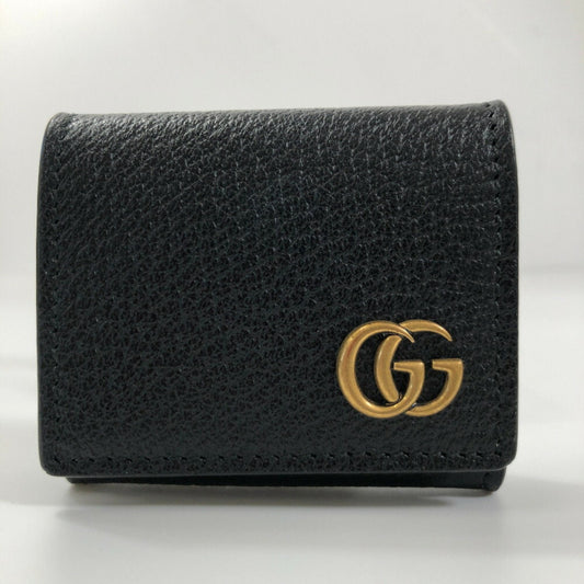 Gucci Coin Case GG Marmont 473959 Leather Black Men's Gucci