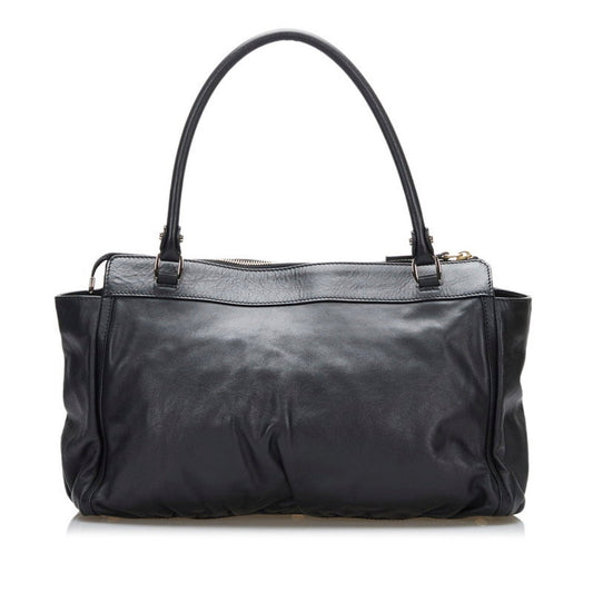 Gucci Abbey Handbag Tote Bag 189831 Black Leather Ladies Gucci