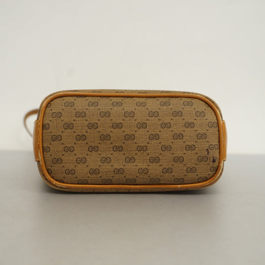 GUCCI  Micro GG 007 89 1095 Women's Shoulder Bag Beige