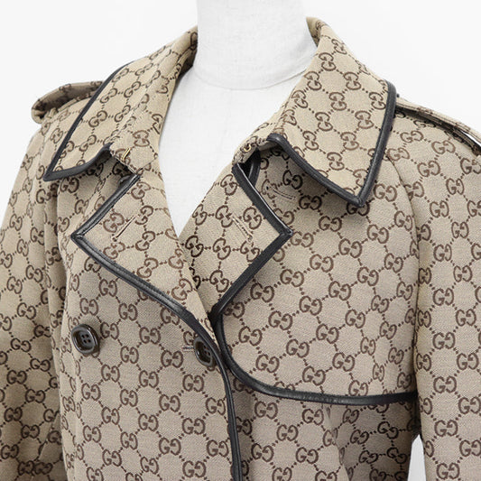 GUCCI coat cotton Beige, Brown 648997 Z8AMP 38