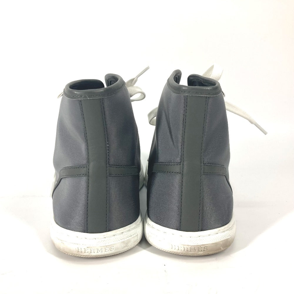 HERMES sneakers Nylon gray laces shoes shoes Express mens 40.5 Used