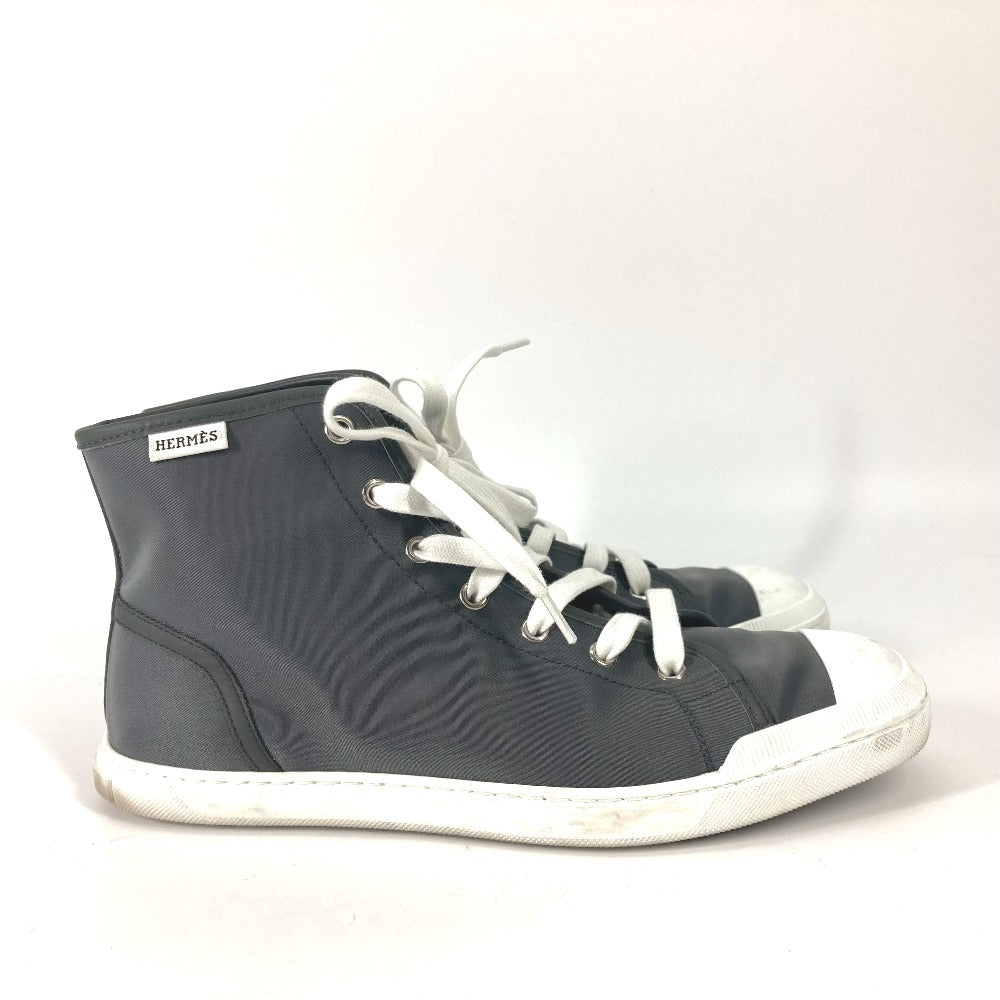 HERMES sneakers Nylon gray laces shoes shoes Express mens 40.5 Used