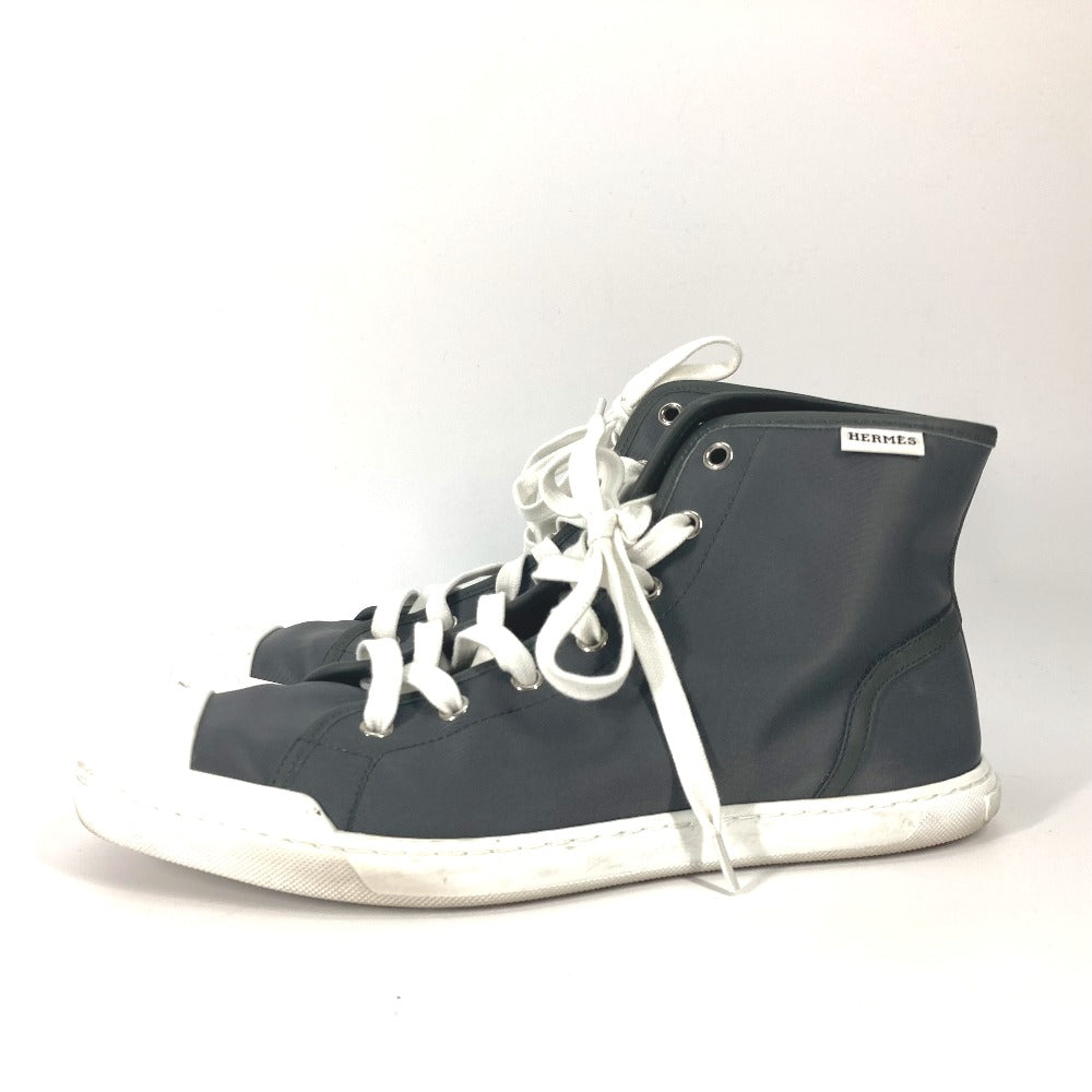 HERMES sneakers Nylon gray laces shoes shoes Express mens 40.5 Used