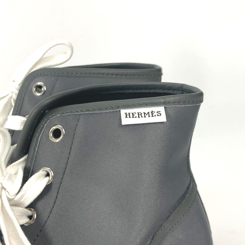 HERMES sneakers Nylon gray laces shoes shoes Express mens 40.5 Used