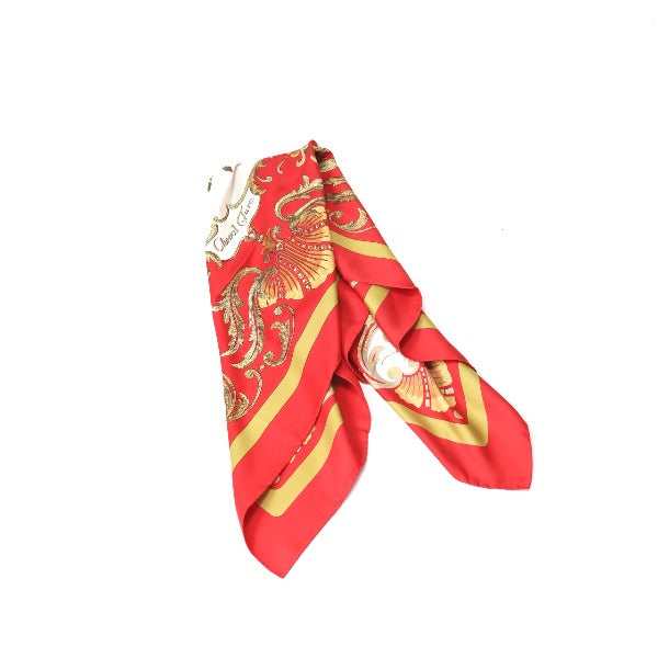 HERMES scarf silk yellow SPRINGS scarf Carre90 Women Used