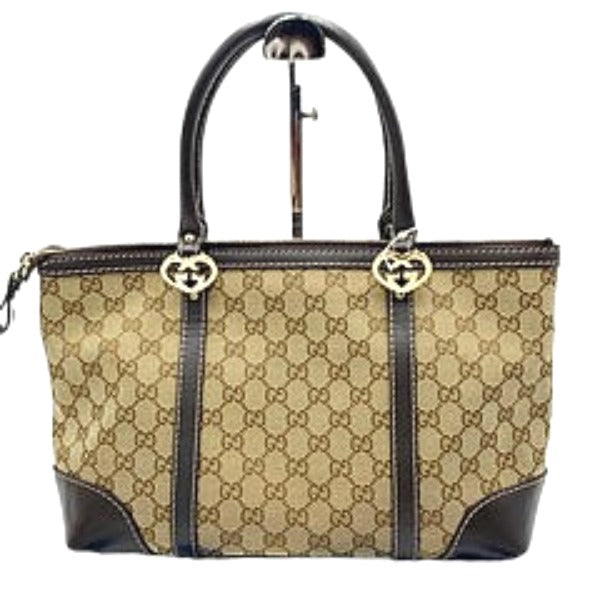 GUCCI Tote Bag 257069 GG canvas beige Handbag GG pattern canvas unisex(Unisex) Used