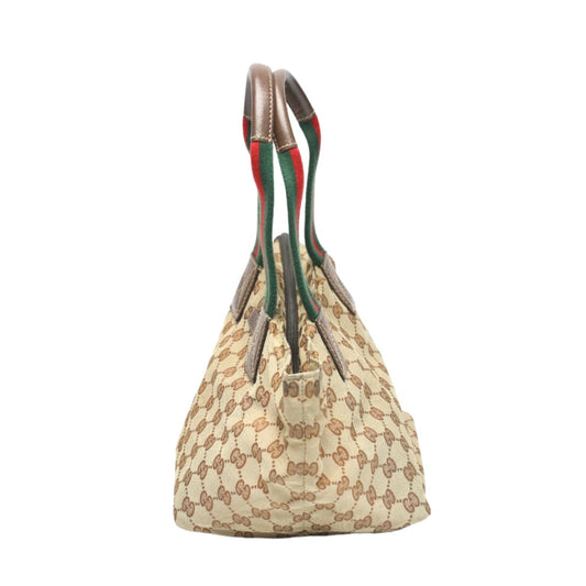 GUCCI Handbag 131228 GG canvas beige Tote Bag Sherry line Women Used