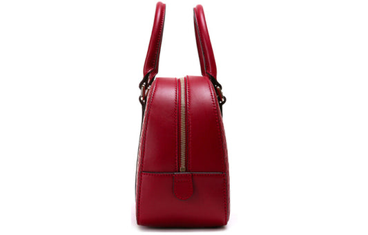 (WMNS) Gucci Logo Embossing Cowhide handBag Red Classic 510289-BMJ1G-6420