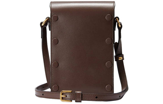 (WMNS) Gucci Button1955 SeriesClutch Single Shoulder Bag mini Brown 625615-0YK0G-2528