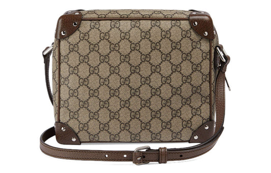 GUCCI Leather Detail Shoulder Bag Beige Ebony 626363-92TDN-8358