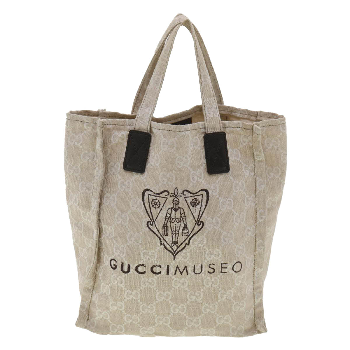 Gucci GG Canvas Hand Bag Beige 283414  36445