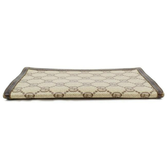 Gucci Brown Guccissima Print Unisex Bi Fold Style Wallet