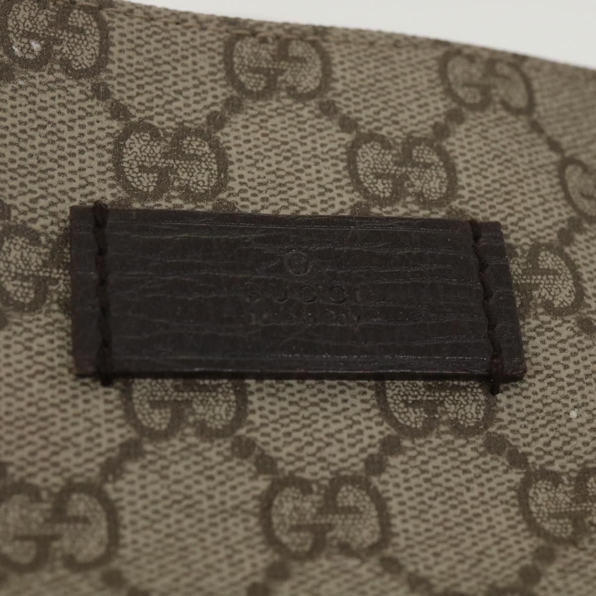 Gucci GG Canvas Hand Bag PVC Leather Beige 141976  38817