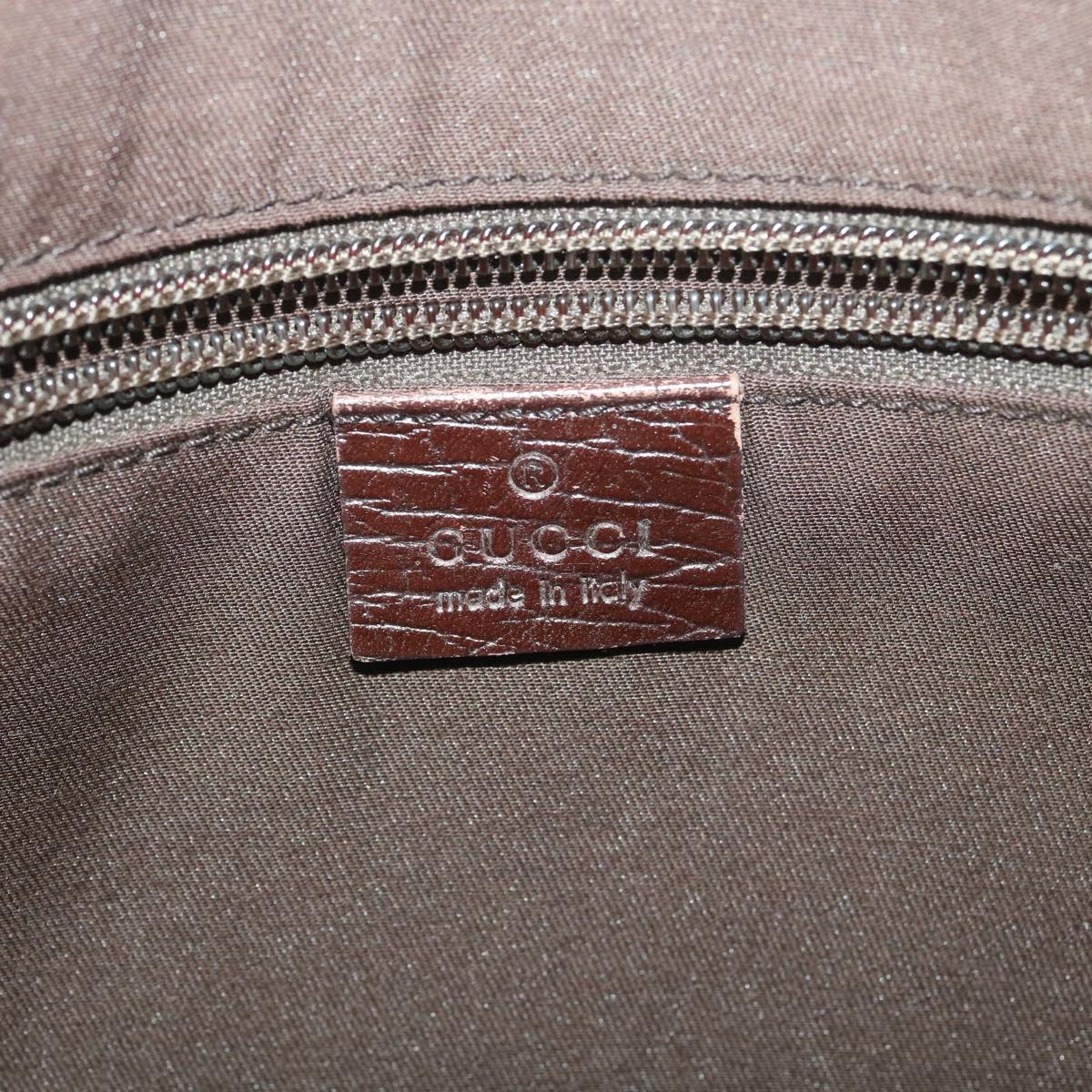 Gucci GG Canvas Hand Bag PVC Leather Beige 141976  38817