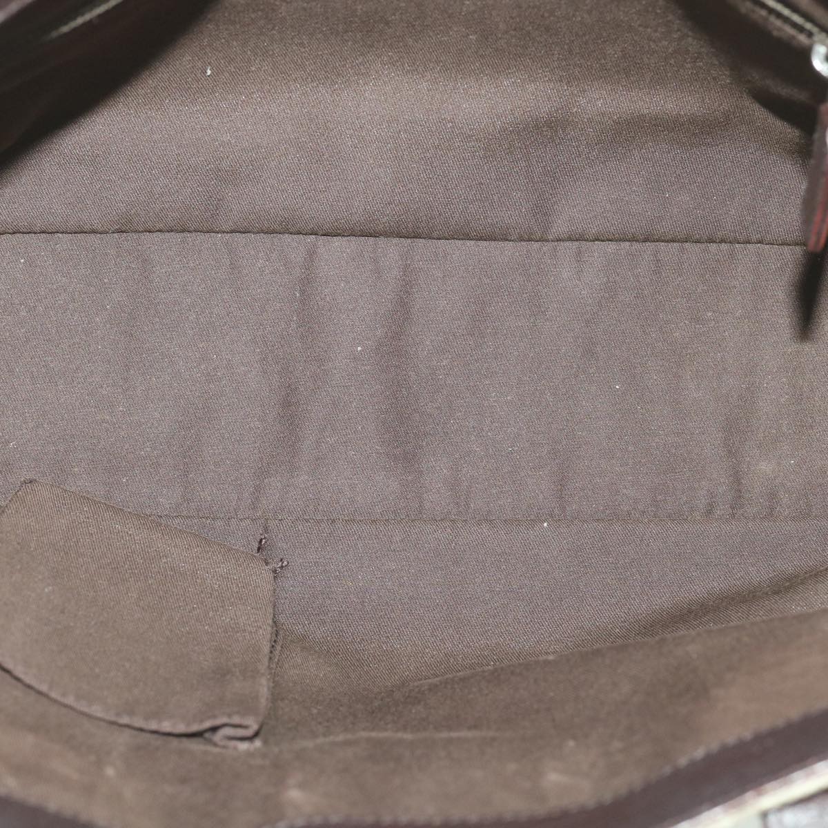 Gucci GG Canvas Hand Bag PVC Leather Beige 141976  38817
