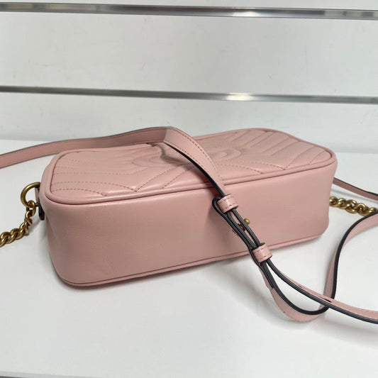 Gucci GG Marmont Small Shoulder Bag Matelasse Leather