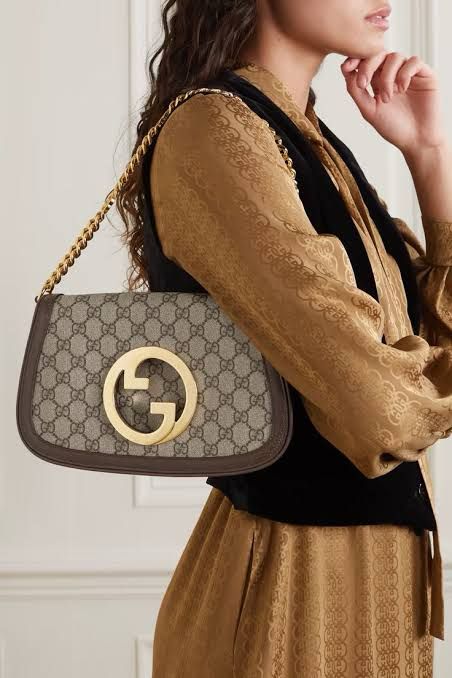 GUCCI BLONDIE SMALL SHOULDER BAG – LUXURY & STYLE (Black/Grey)