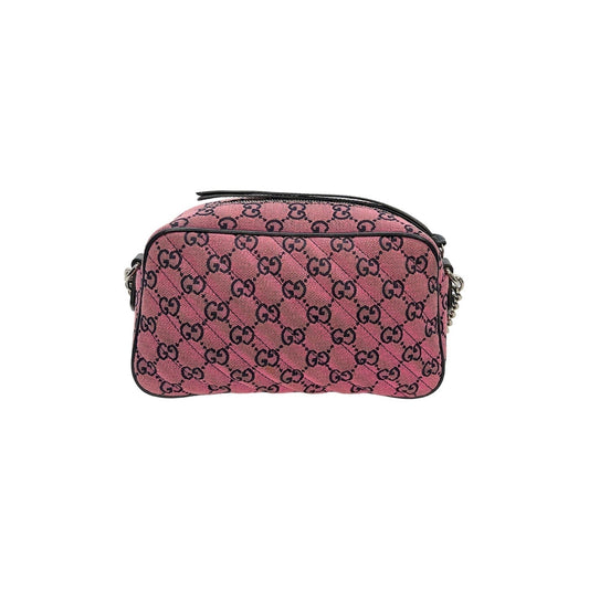 Gucci Bag GG Canvas Small Marmont Matelassé Crossbody Bag