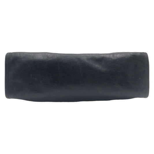 GUCCI Clutch bag leather black Clutch bag business bag Interlocking mens Used