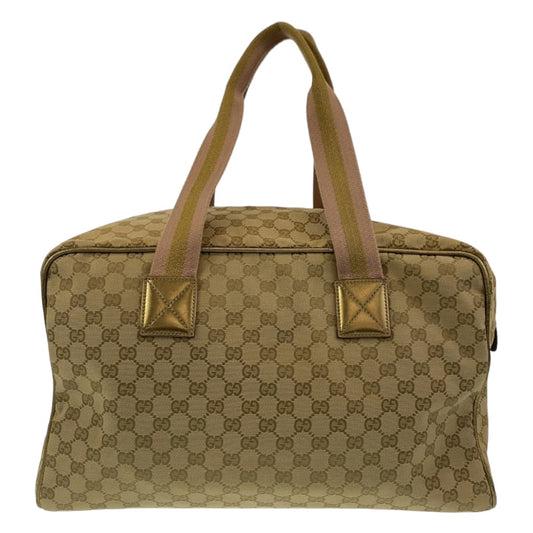 GUCCI Boston Duffel bag 153240 GG canvas Beige multicolor Boston Duffel bag unisex Sherry line mens Used