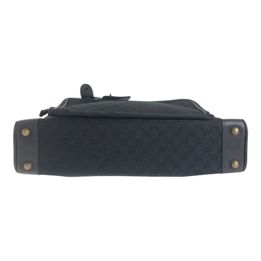 GUCCI Business bag GG canvas Black GoldMetal Business bag briefcase Old Gucci mens Used