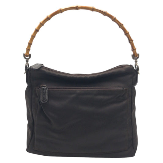 GUCCI Handbag 000 0509 polyester Brown Bamboo