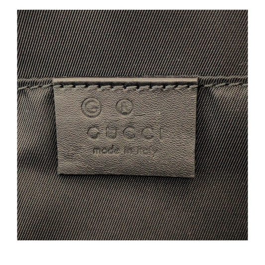 GUCCI business bag 630916 Canvas, Leather Black SilverMetal business bag pouch Sherry line mens Used