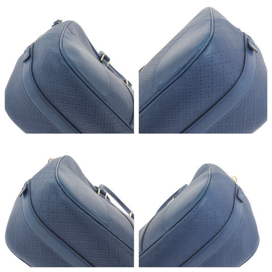 GUCCI Business bag 353394 leather Blue GoldMetal Business bag briefcase Diamante mens Used