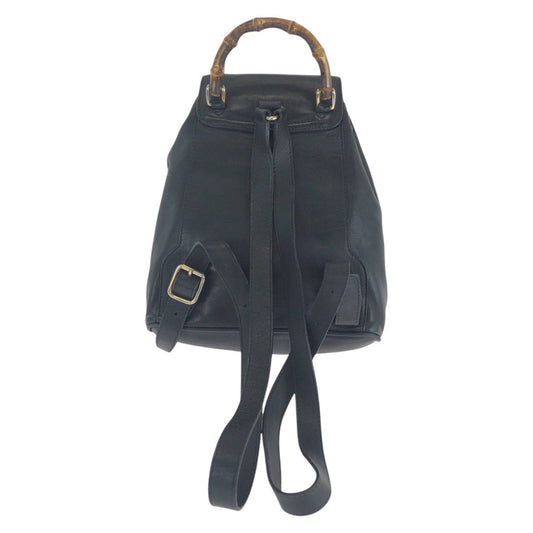 GUCCI Backpack 003 2058 0030 leather black Backpacks & Daypacks Backpacks Bamboo Women Used