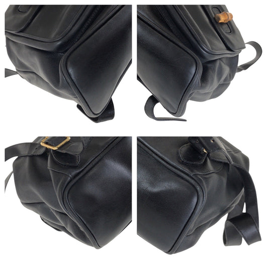 GUCCI Backpack 003 2058 0016 leather black Backpacks & Daypacks Backpacks Bamboo Women Used