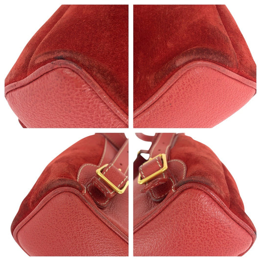 GUCCI Backpack 003 1956 0030 Suede, Leather Red Backpacks & Daypacks Backpacks Bamboo Women Used