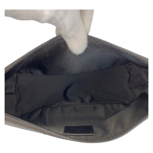 GUCCI Handbag 7198 GG canvas, leather Black black Handbag accessory pouch Women Used