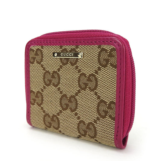 GUCCI Coin case 115255 GG canvas beige