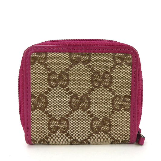 GUCCI Coin case 115255 GG canvas beige