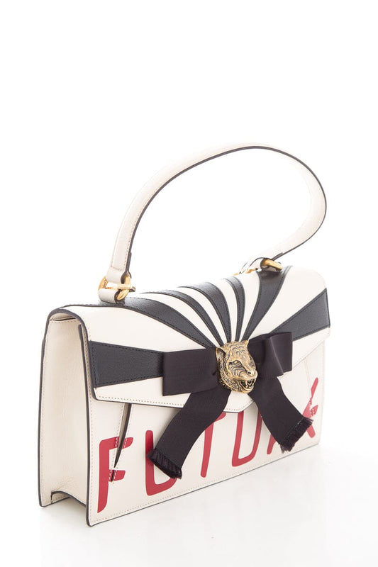 Gucci Cream Calfskin Osiride Future Top Handle HandBag